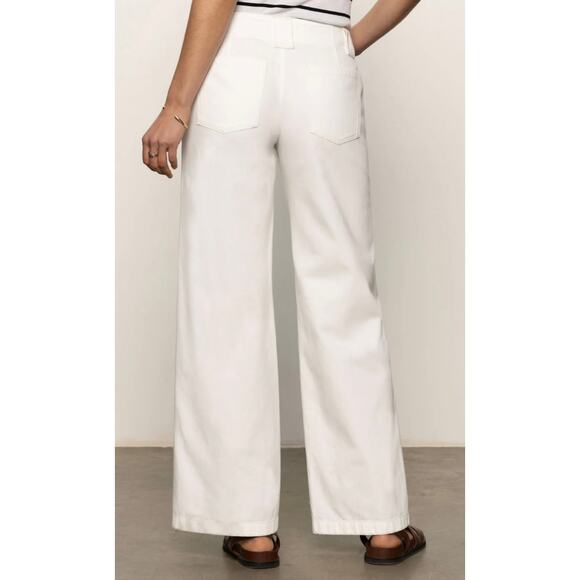NwT Arden Wide Leg Jeans Brilliant White size 28" waist - Picture 2 of 10